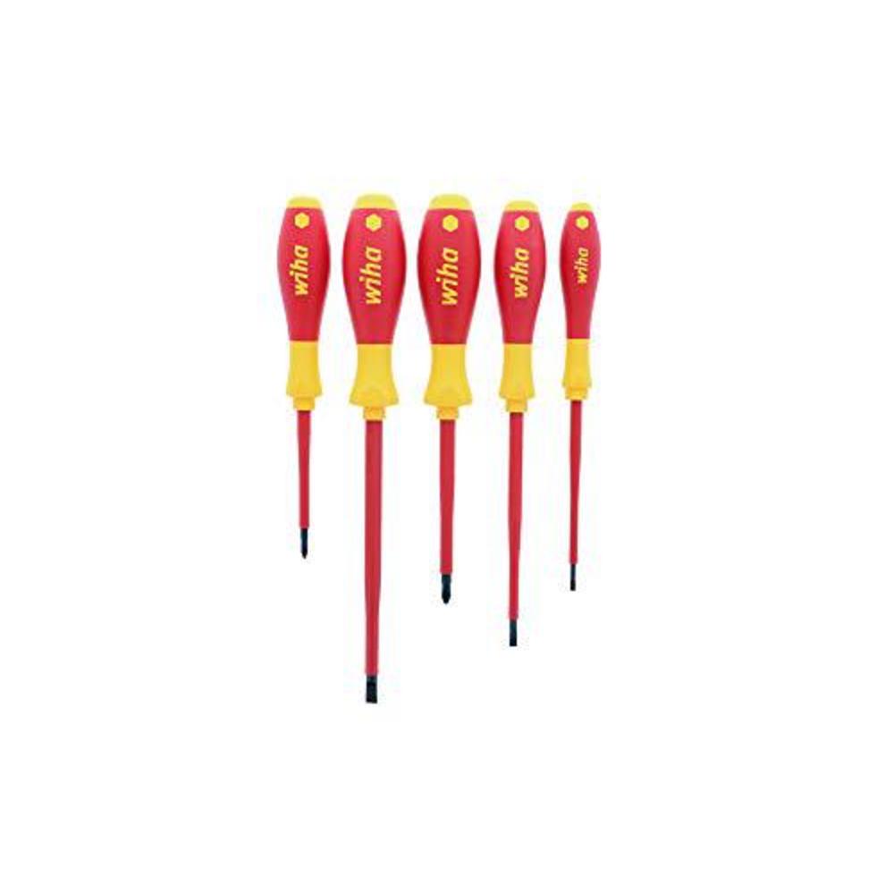 wiha 32091 5-piece 1000-volt slotted and phillips insulated screwdriver set