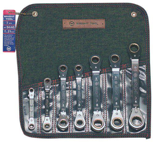Wright Tool wright tool 9446 7 pc. ratcheting box wrench set 7mm - 21mm  (7-piece),silver