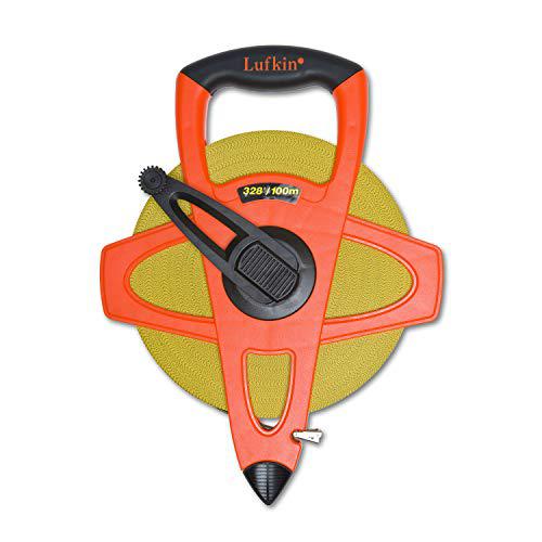 Lufkin crescent lufkin 1/2" x 150' hi-viz orange engineer's fiberglass tape measure - fe150d