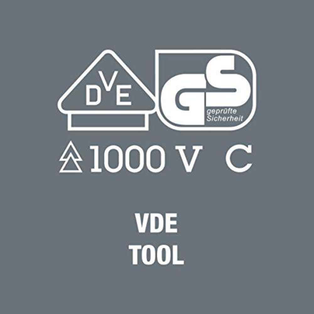 wera - 5003473001 kk vde 60i/68i/7 insulated interchangeable bladepouch set (sl/ph/sq), 7 piece
