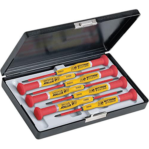 witte - pro wittron vde 1,000v insulated 7 piece set: 4 slotted, 2 phillips in case (9t89367)