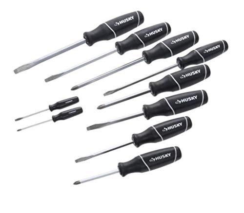 husky 10-piece screwdriver set with magnetizer/demagnetizer (manual)