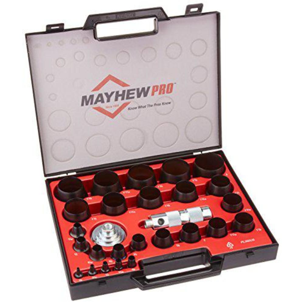 Mayhew Tools mayhew pro 66002 1/8-inch to 2-inch imperial sae hollow punch set