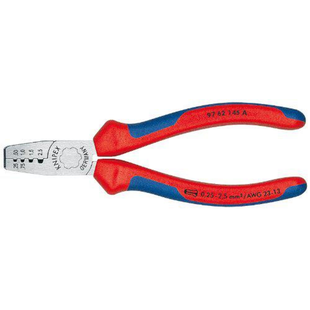 knipex tools - crimping pliers for end ferrules, multi-component (9762145a)