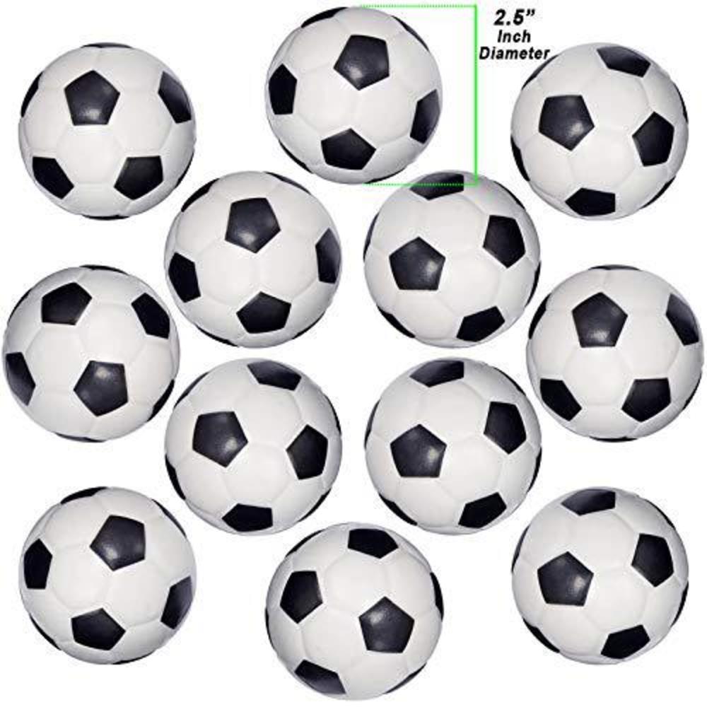 Wall2Wall mini sports balls for kids party favor toy, soccer ball, basketball, football, baseball (12 pack) squeeze foam for stress, an