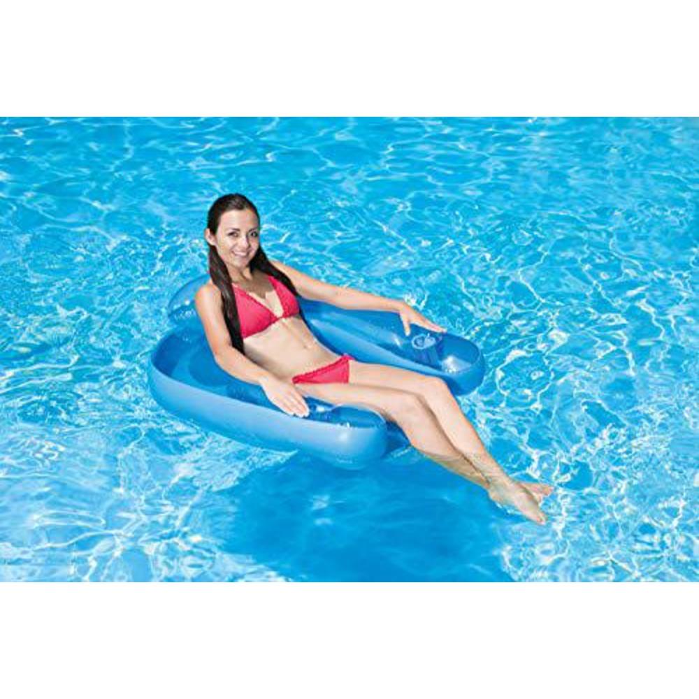 poolmaster 85598 paradise water chair pool float , blue