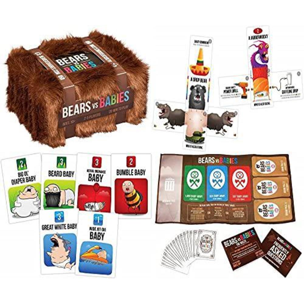 Exploding Kittens LLC bears vs babies by exploding kittens - a monster-building card game - family-friendly party games - card games for adults, te