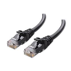cable matters snagless cat 6 ethernet cable 25 ft (cat 6 cable, cat6 cable, internet cable, network cable) in black