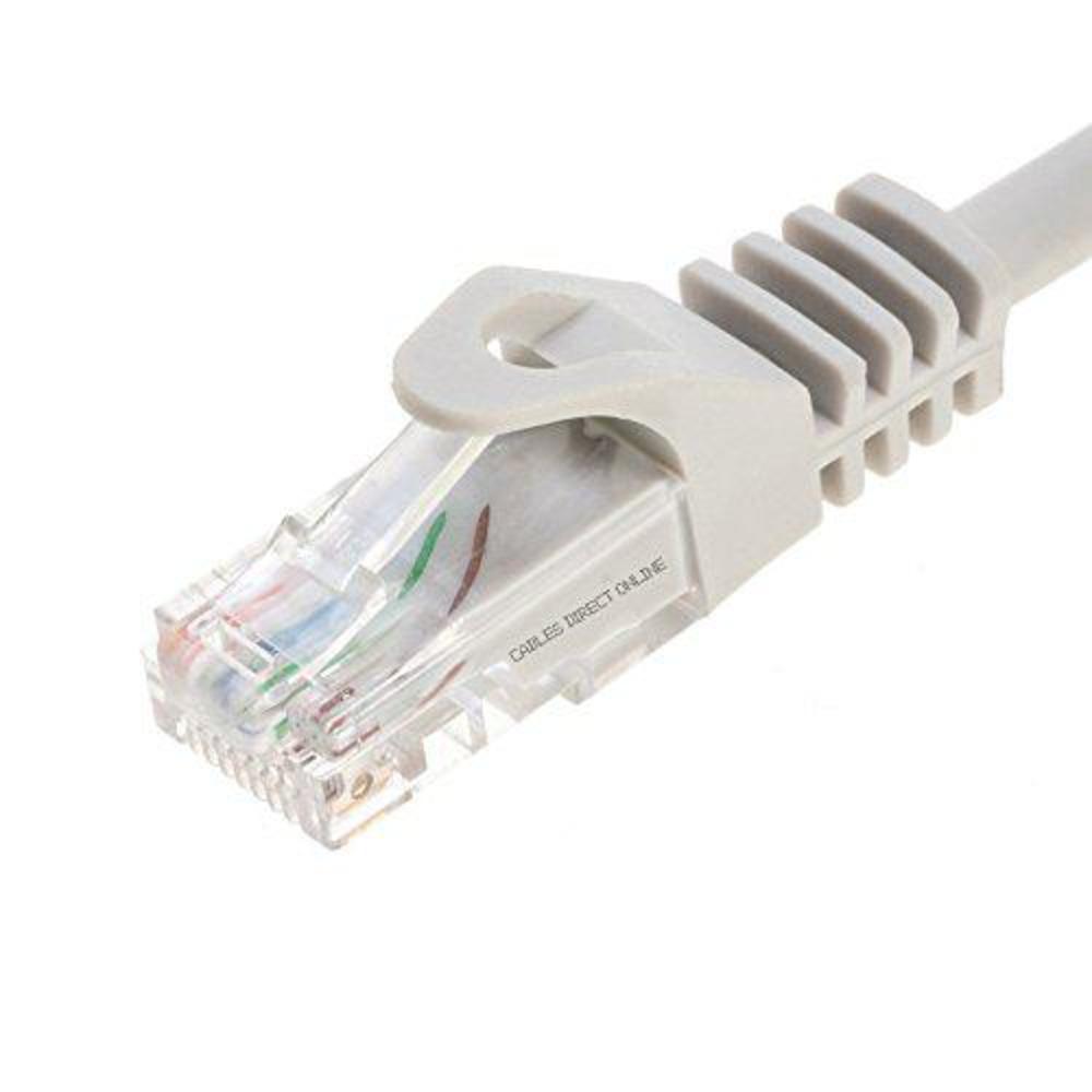 cables direct online grey 200ft cat6 ethernet network cable rj45 internet modem patch cord