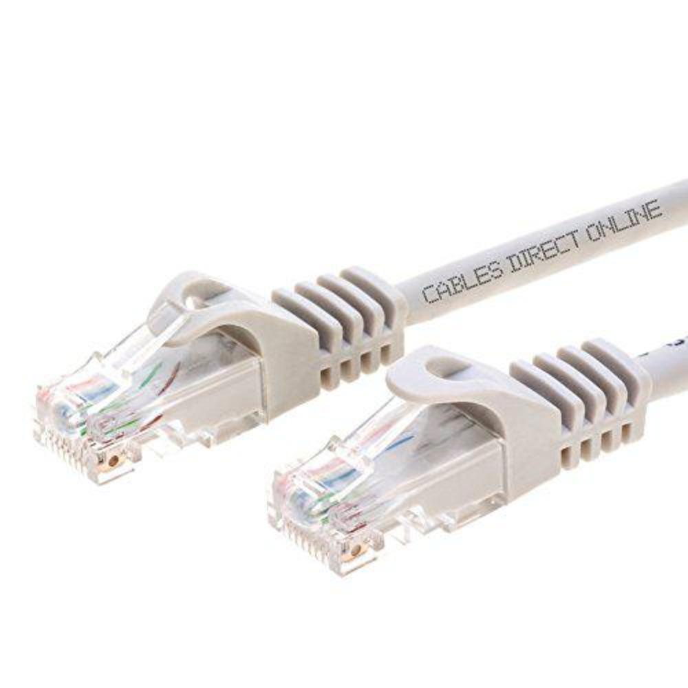 cables direct online grey 200ft cat6 ethernet network cable rj45 internet modem patch cord