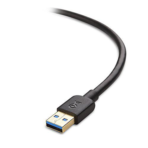 cable matters long usb to usb extension cable 10 ft (usb 3.0 extension cable/usb extender) in black for webcam, vr headset, p