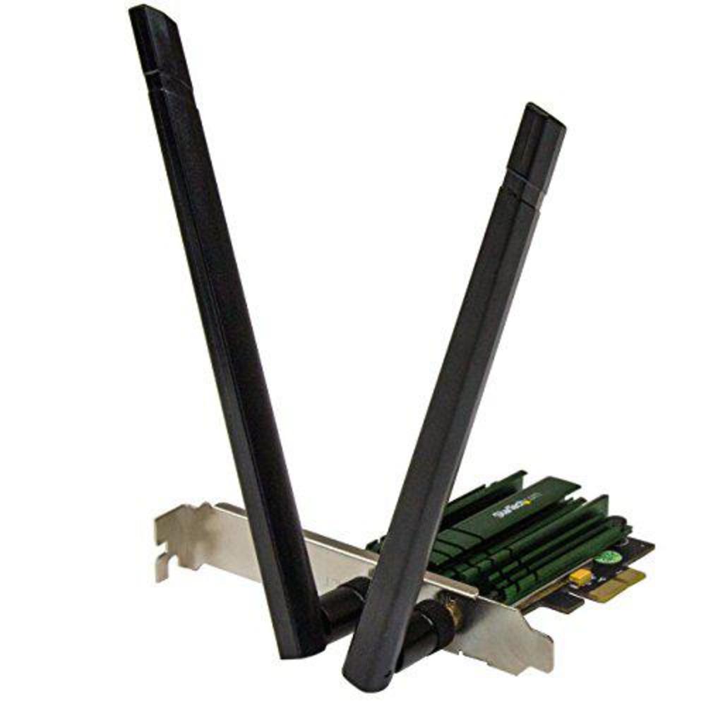startech.com pci express ac1200 dual band wireless-ac network adapter - pcie 802.11ac wifi card - 2.4 / 5ghz wireless-ac card