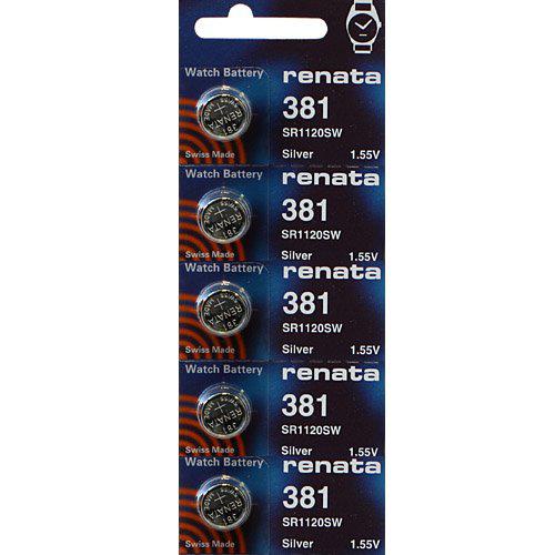 renata batteries 381 watch battery (5 pack)