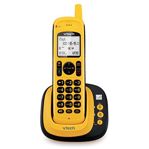 vtech ds6161w dect 6.0 rugged waterproof cordless phone with bluetooth connect to cell, 1 handset