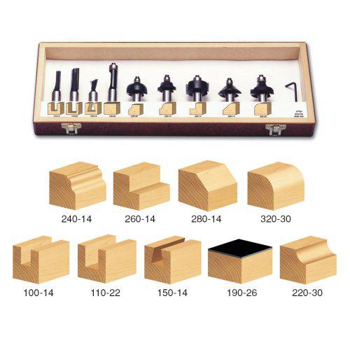 timberline - 11piece router set 1/2 shank (trs-170)