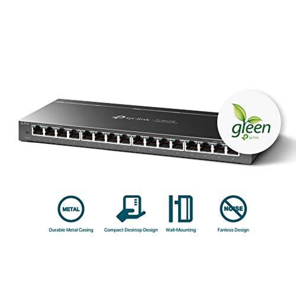 tp-link 16 port gigabit switch | easy smart managed | plug & play | limitedlifetime protection |desktop/wall-mount| sturdy me