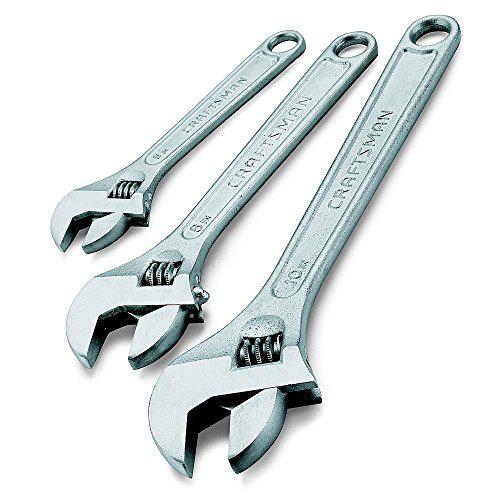 craftsman 9-44664 adjustable wrench set, 3 piece