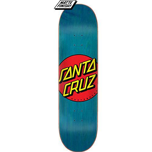 santa cruz skateboard deck classic dot blue 8.5" x 32.2"