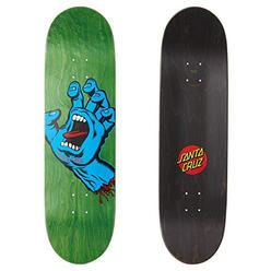santa cruz 8.8'' x 31.95'' skateboard deck - screaming hand, green