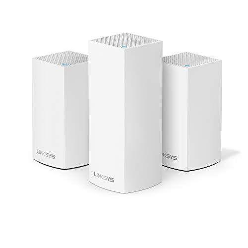 linksys velop triband ac4600 intelligent mesh wifi router replacement system | 3 pack | coverage up to 5,000 sq ft