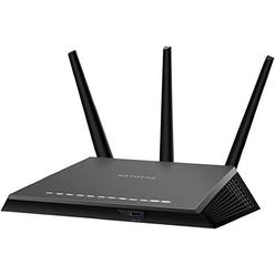 netgear nighthawk r7350 ac2400 router: fast beamforming wi-fi for gaming, 4k uhd streaming. 2400mbps, 2500 sq ft, qos, dual c