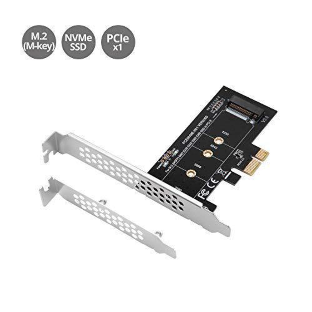 siig m.2 ssd m key nvme pcie 3.0 x4 card adapter with low and full profile bracket - supports m.2 pcie 2230, 2242, 2260 and 2
