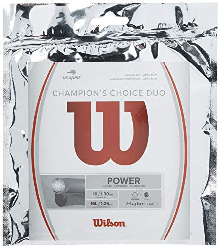 wilson sporting goods champions choice duo tennis string, natural (wrz997900)