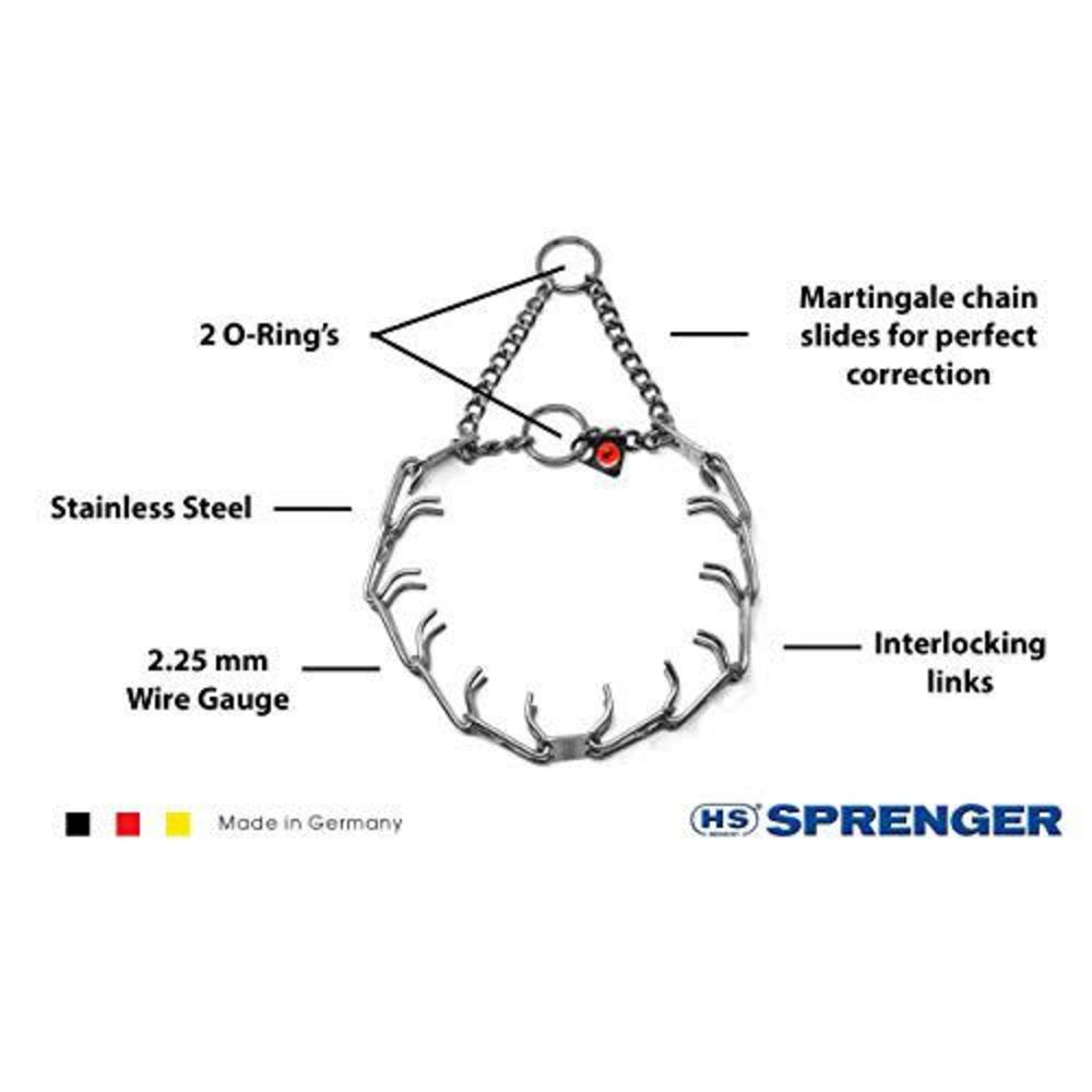 HS HERM. SPRENGER GERMANY herm sprenger stainless steel prong dog training collar ultra-plus pet pinch collar no-pull collar for dogs anti pull trainin