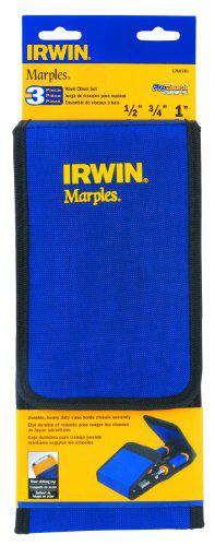 irwin marples chisel set with wallet, 3-piece (1768781) , blue