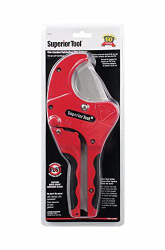 Superior Tool pipe cutter, pvc, 10 in. l, ratchet