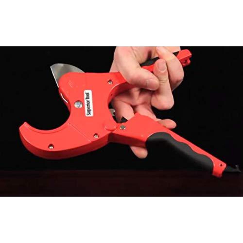 Superior Tool pipe cutter, pvc, 10 in. l, ratchet