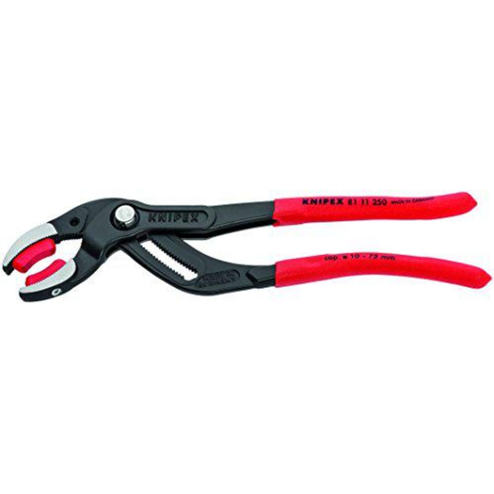 knipex - 81 11 250 tools - pipe gripping pliers with replaceable plastic jaws (8111250)