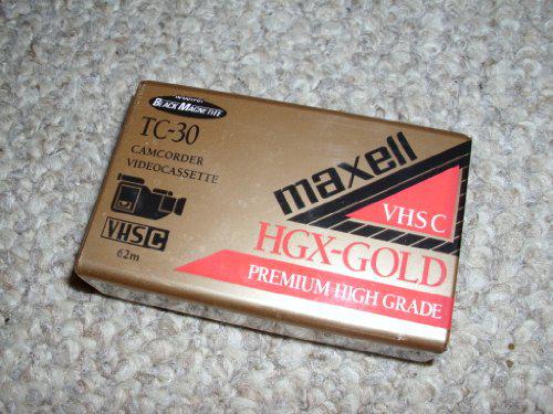 maxell vhs-c video tape cassette, 30 minutes