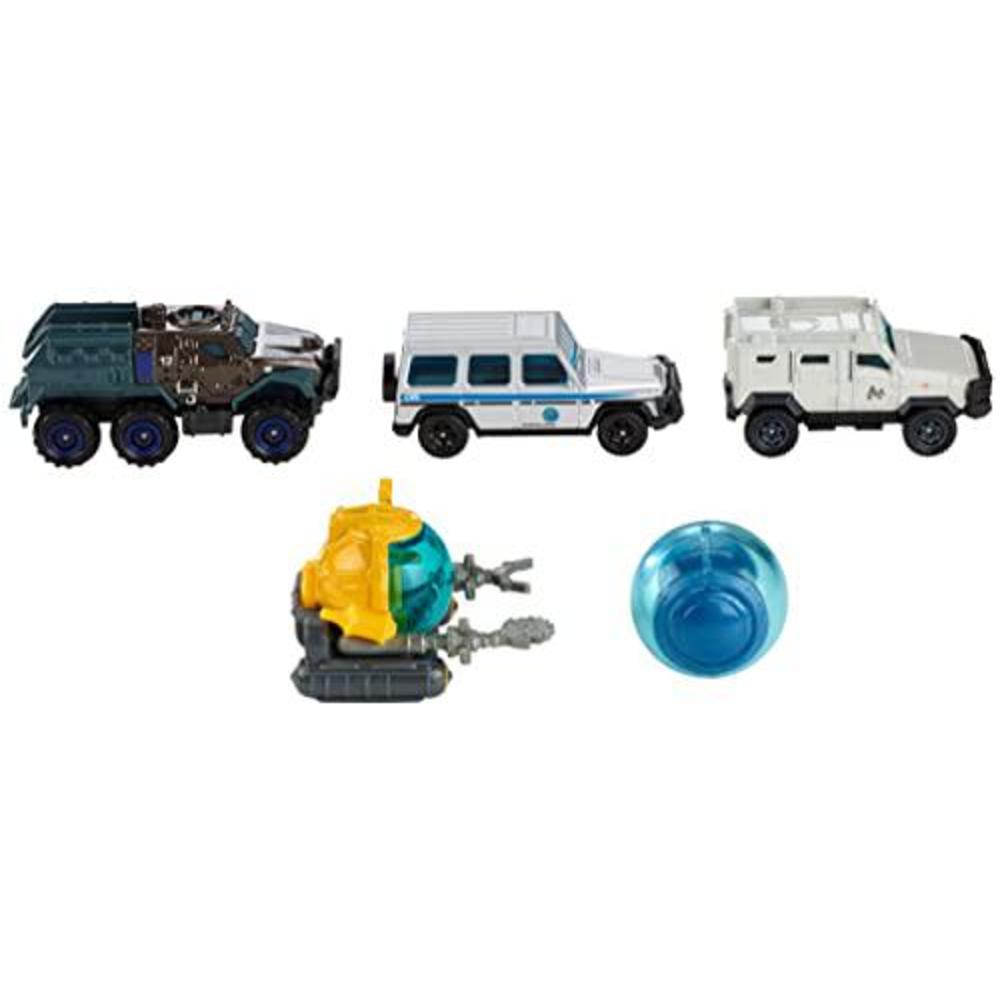 Jurassic World Toys matchbox jurassic world 1:64 die-cast vehicle & dinosaur 5-packs, gift for ages 3 years old & up