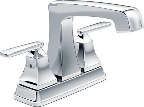 delta faucet ashlyn centerset bathroom faucet chrome, bathroom sink faucet, diamond seal technology, metal drain assembly, ch