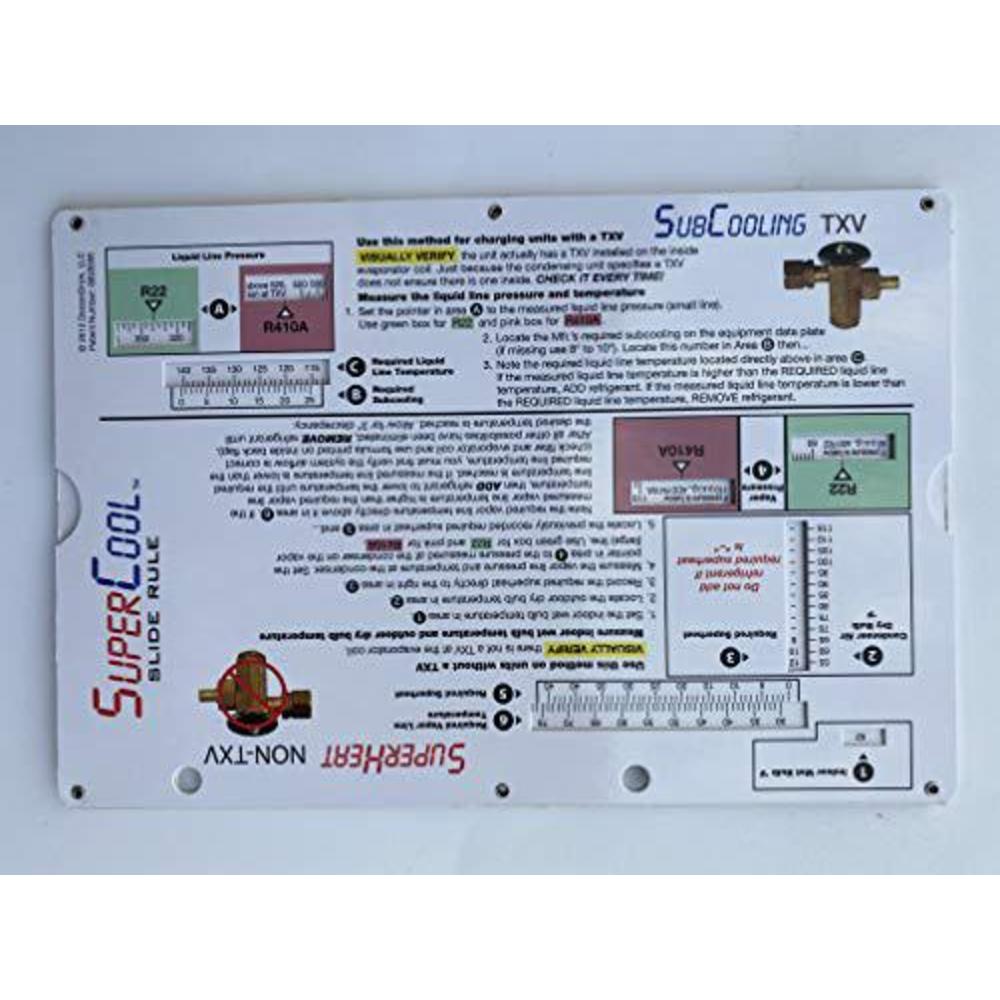 SuperCool Slide Rule Charging & Duct sizing supercool slide rule by supercool slide rule