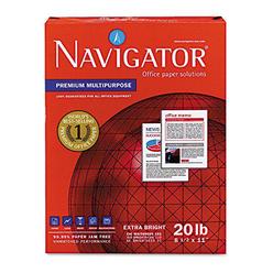 navigator premium multipurpose copy paper - premium multipurpose paper, 97 brightness, 20lb, 8-1/2x11, white, 5000/carton
