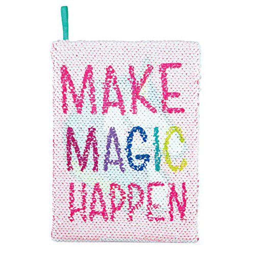 Fashion Angels style.lab by fashion angels magic sequin journal unicorn / make magic happen (76974) reversible sequin, 80 page lined journal