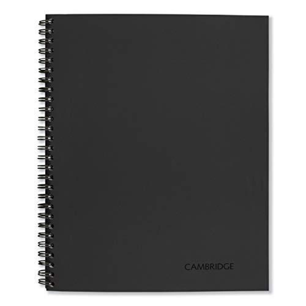 mead cambridge wirebound business notebook, legal rule, 6 5/8 x 9 1/2 inches, 1 subject, white, 80 sheets per pad (06672) pac