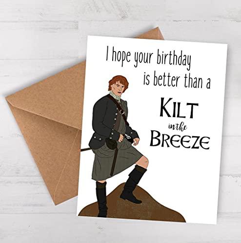 Balor outlander birthday card | sassenach | card for her | card for him | birthday | gift | jamie fraser | scotch on the rocks | fu