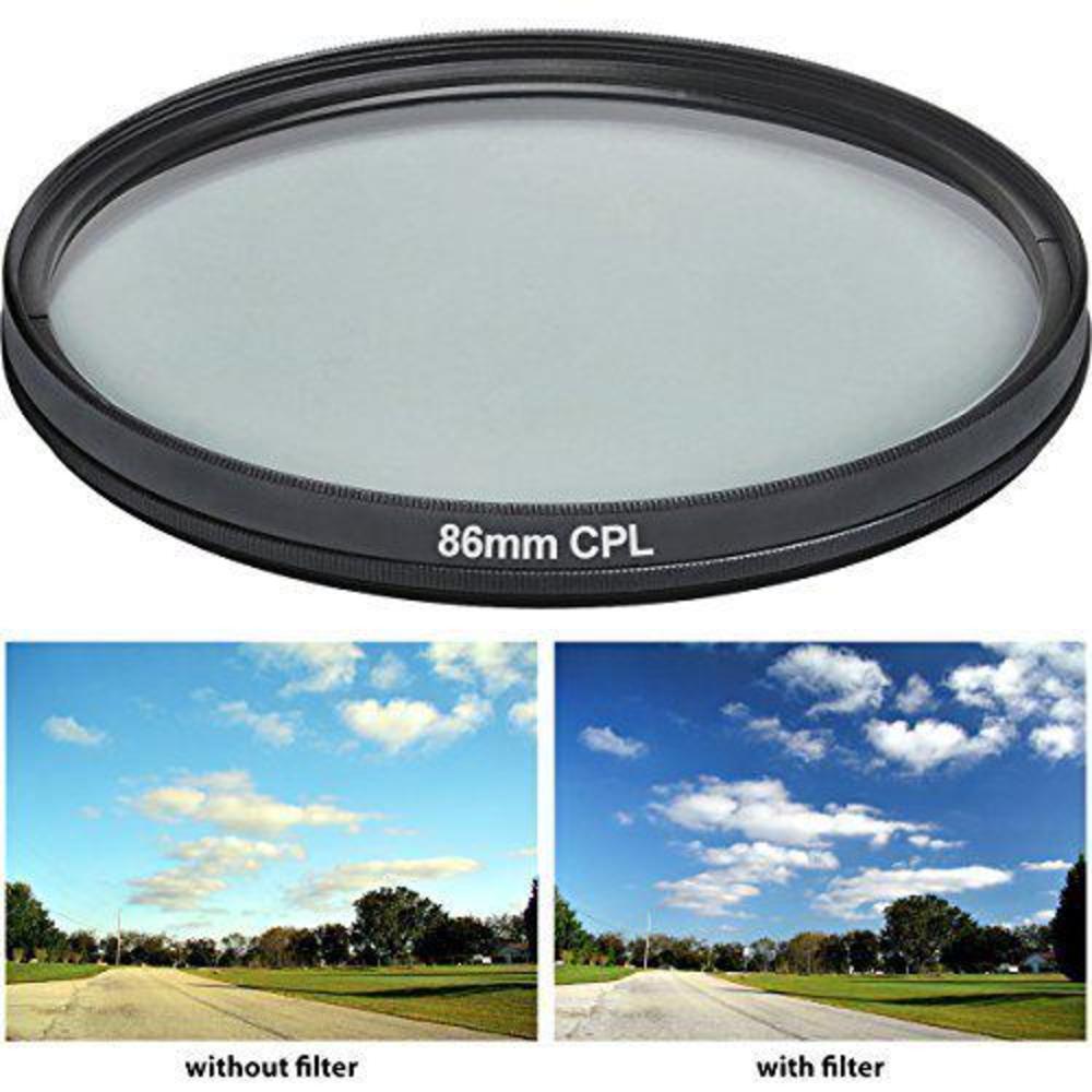 vivitar cpl86 86mm 1-piece multi-coated camera lens filter sets