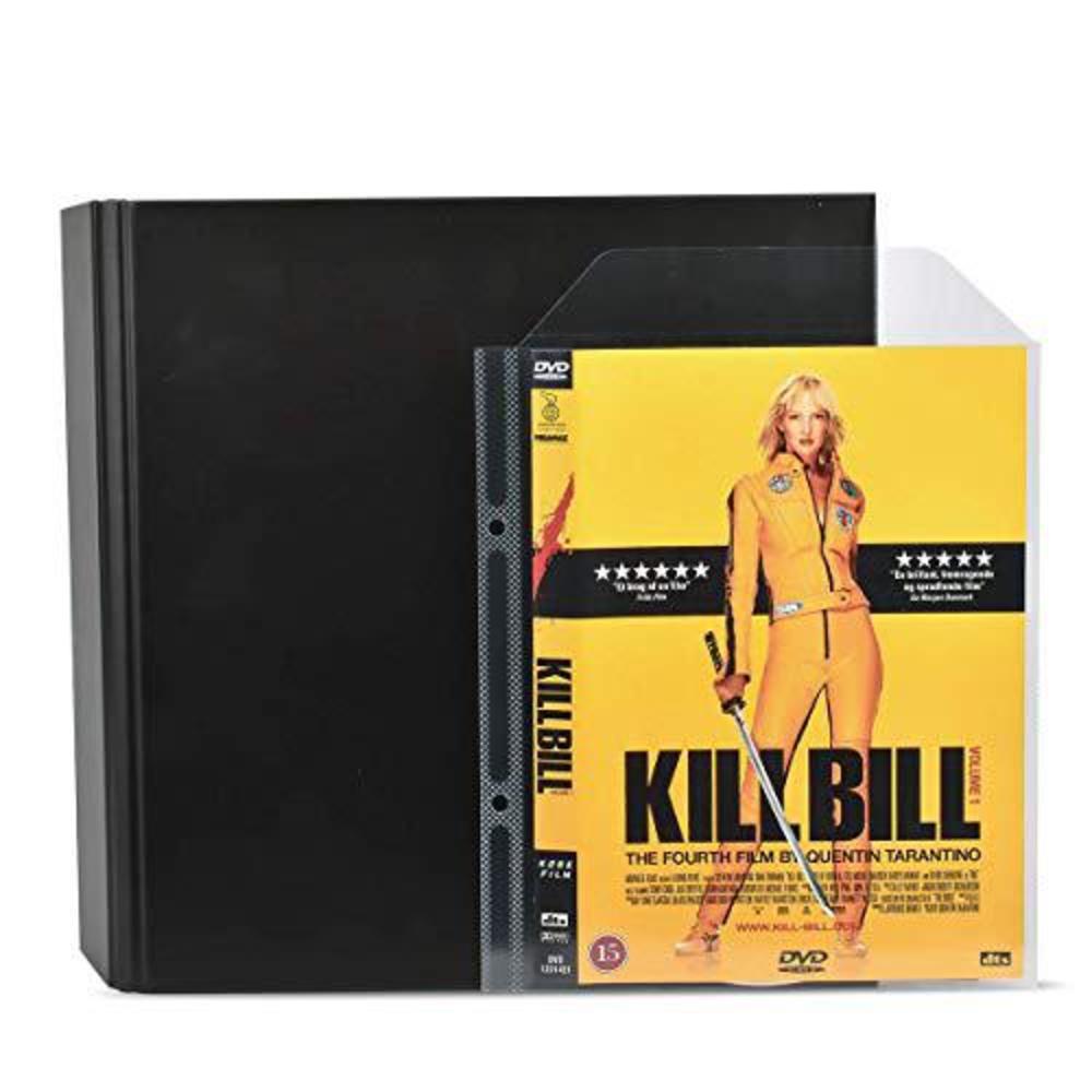 tarifold 2-ring binder for dvd storage -cd storage and blu-ray storage - black - 4/pack (10284-4)