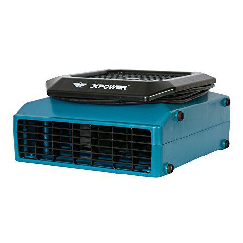 xpower xl-730a 1/3 hp, 1150 cfm, 5 speed sealed motor low profile fan, air mover, carpet dryer with build-in gfci power outle