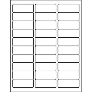 Maco RNAB0008GIH8S maco laser/ink jet matte clear address labels, 1 x 2-5/8  inches, 30 per sheet, 1500 per box (ml-4000)