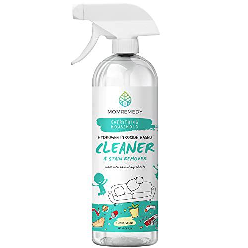 MOMREMEDY all purpose cleaner multipurpose cleaning spray, momremedy hydrogen peroxide based stain remover for clothes, kitchen, laundr