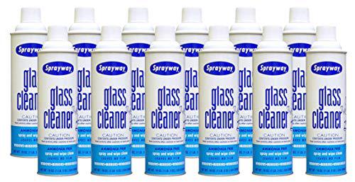sprayway sw050-12 glass cleaner, 19 oz, pack of 12