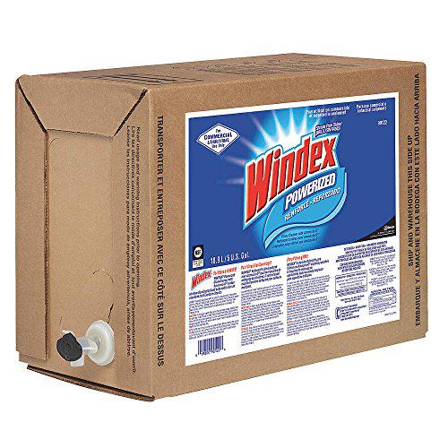 windex powerized formula glass/surface cleaner, 5 gallon bag-in-box dispenser