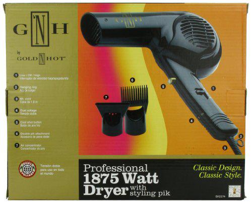 Gold N Hot gold 'n hot professional 1875-watt dryer with styling pik (go-gh2274)
