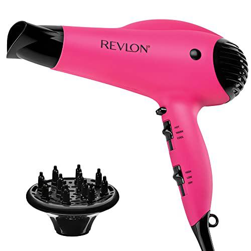 Revlon revlon volume booster hair dryer | 1875w for voluminous lift and  body, (pink)