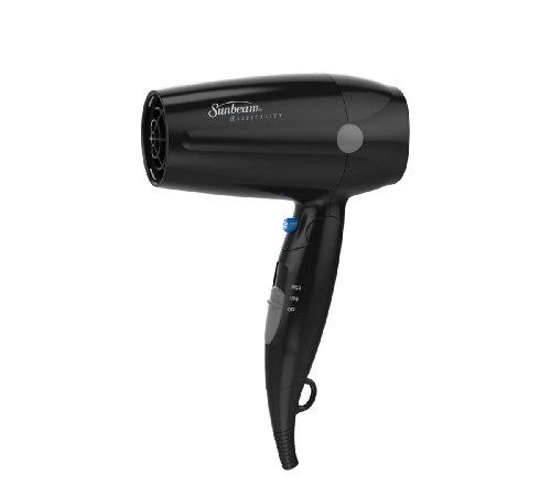 sunbeam hd3005-005 1875 watt folding hand-held hair dryer, black